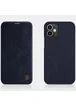 Кожаный чехол (книжка) Nillkin Qin Series для Apple iPhone 12 mini (5.4") Синий