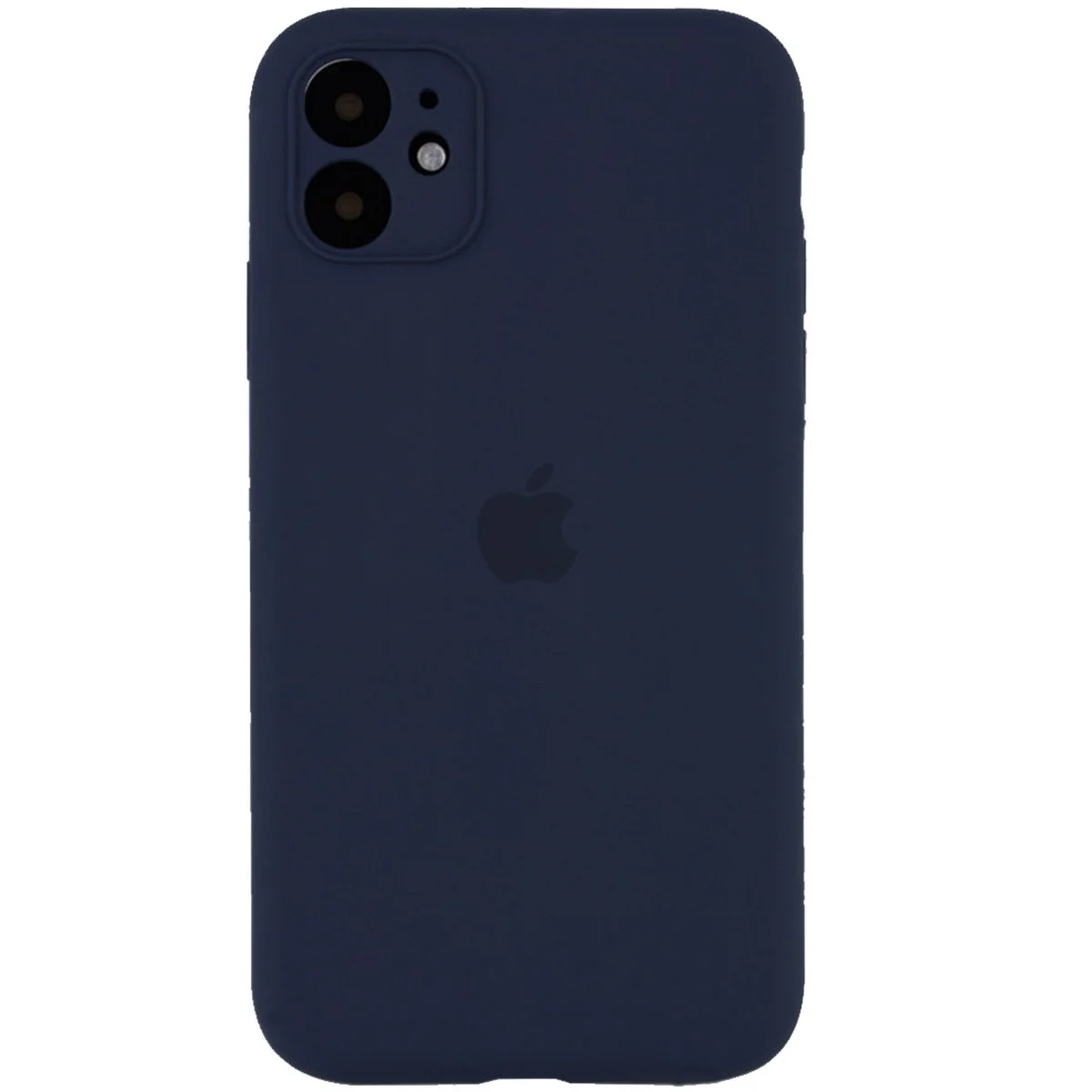 Чехол Silicone Case Full Camera Protective (AA) для Apple iPhone 12 mini (5.4") Темно-синий / Midnight blue