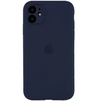 Чехол Silicone Case Full Camera Protective (AA) для Apple iPhone 12 mini (5.4") Темно-синий / Midnight blue