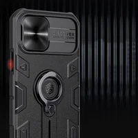 TPU+PC чехол Nillkin CamShield Armor without logo (шторка на камеру) для Apple iPhone 12 mini (5.4") Черный