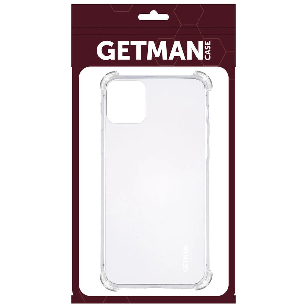 TPU чохол GETMAN Ease logo посилені кути для Apple iPhone 12 mini (5.4 ") Прозорий / Transparent