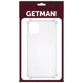 TPU чехол GETMAN Ease logo усиленные углы для Apple iPhone 12 mini (5.4") Прозрачный / Transparent