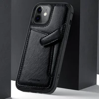 Шкіряна накладка Nillkin Aoge (з кишенею) для Apple iPhone 12 mini (5.4") Чорний