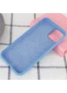 Чехол Silicone Case Full Protective (AA) для Apple iPhone 12 mini (5.4") Голубой / Cornflower
