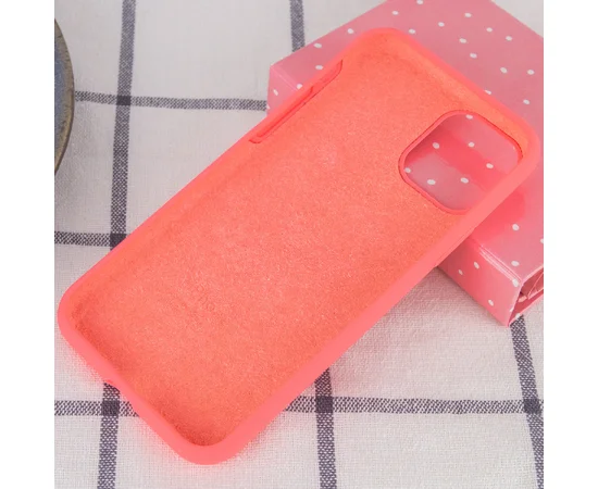 Чехол Silicone Case Full Protective (AA) для Apple iPhone 12 mini (5.4") Розовый / Flamingo