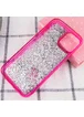TPU+PC чехол Sparkle (glitter) для Apple iPhone 12 mini (5.4") Малиновый