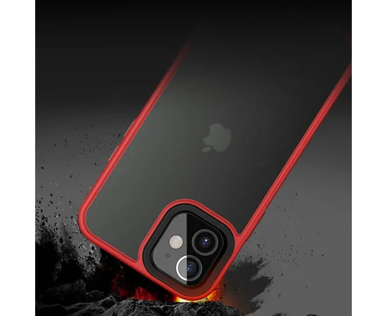 TPU+PC чехол Metal Buttons для Apple iPhone 12 mini (5.4") Красный