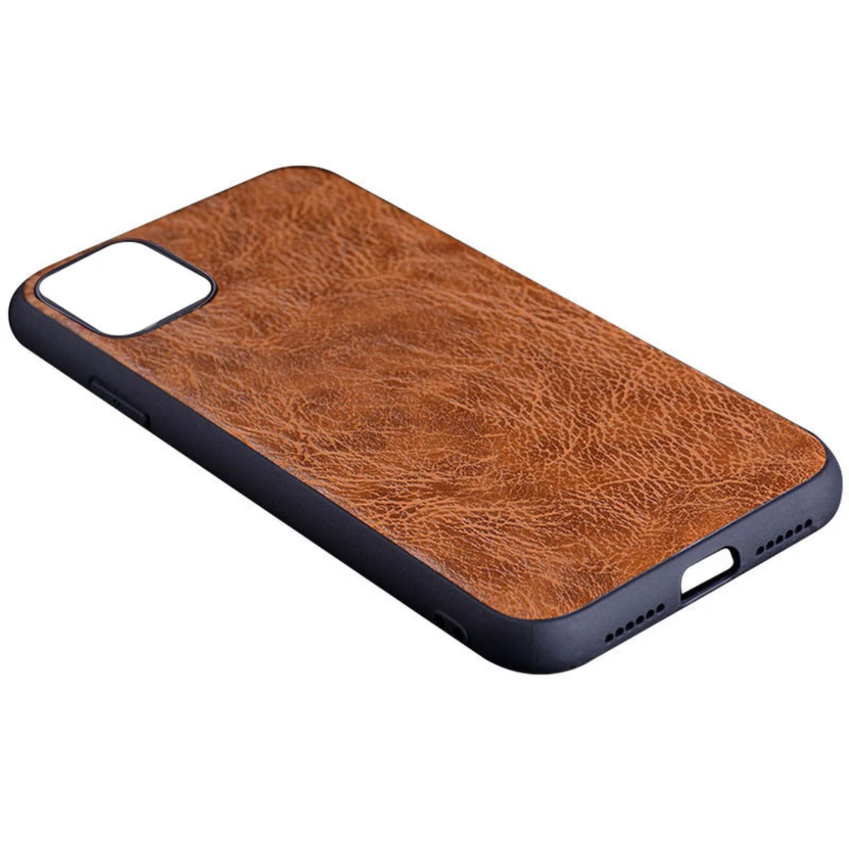 Кожаный чехол PU Retro classic для Apple iPhone 12 mini (5.4") Коричневый