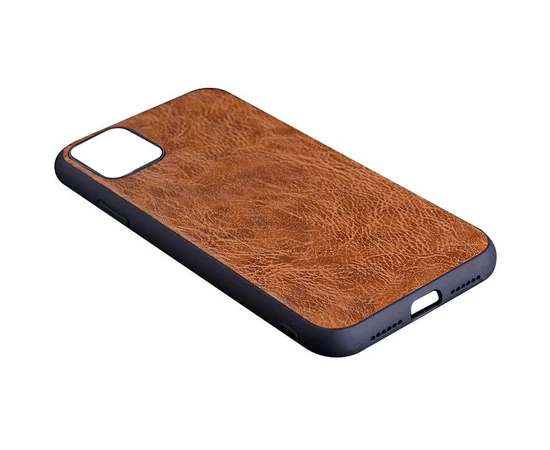 Кожаный чехол PU Retro classic для Apple iPhone 12 mini (5.4") Коричневый