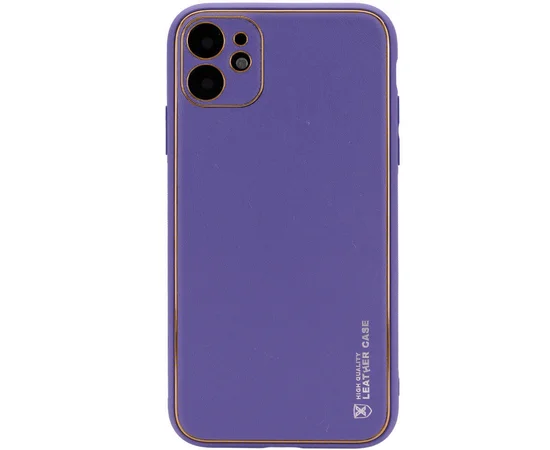 Кожаный чехол Xshield для Apple iPhone 12 mini (5.4") Фиолетовый / Ultra Violet