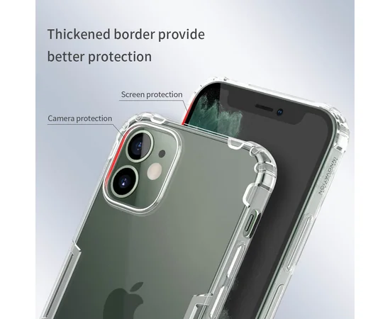 TPU чехол Nillkin Nature Series для Apple iPhone 12 mini (5.4") Бесцветный (прозрачный)