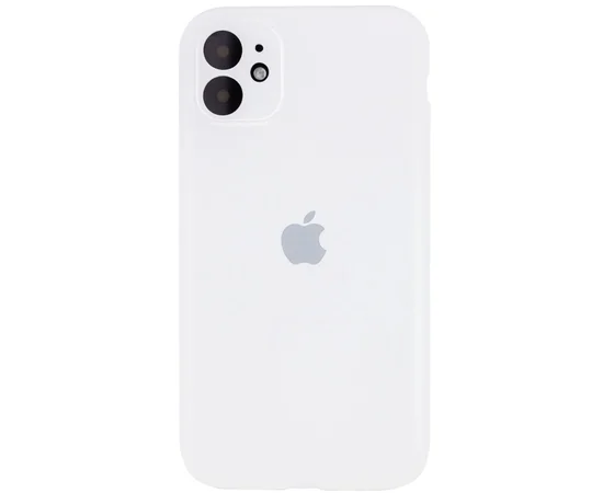 Чехол Silicone Case Full Camera Protective (AA) для Apple iPhone 12 mini (5.4") Белый / White