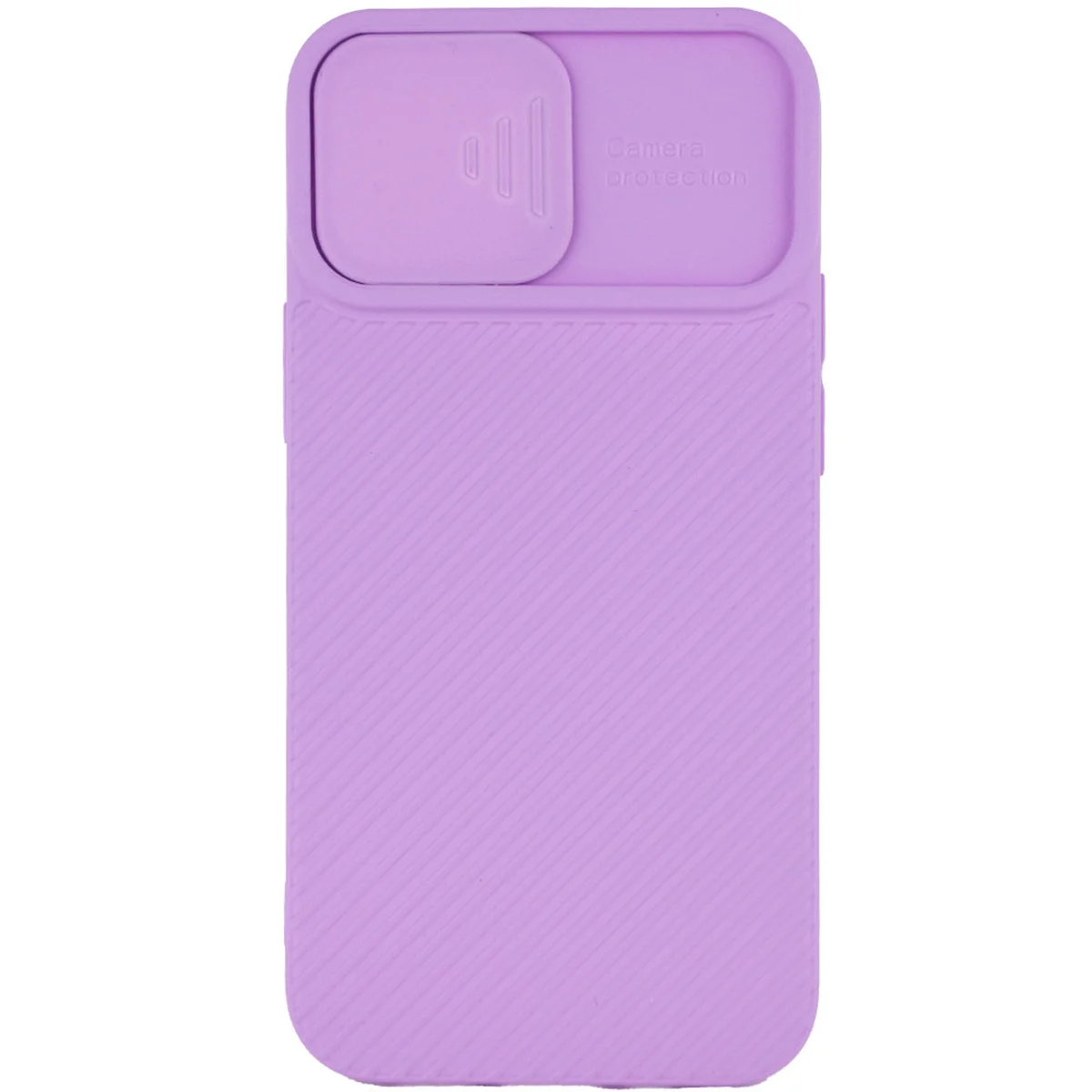 Чехол Camshield Square TPU со шторкой для камеры для Apple iPhone 12 mini (5.4") Сиреневый