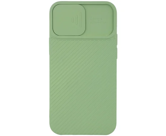Чехол Camshield Square TPU со шторкой для камеры для Apple iPhone 12 mini (5.4") Фисташковый