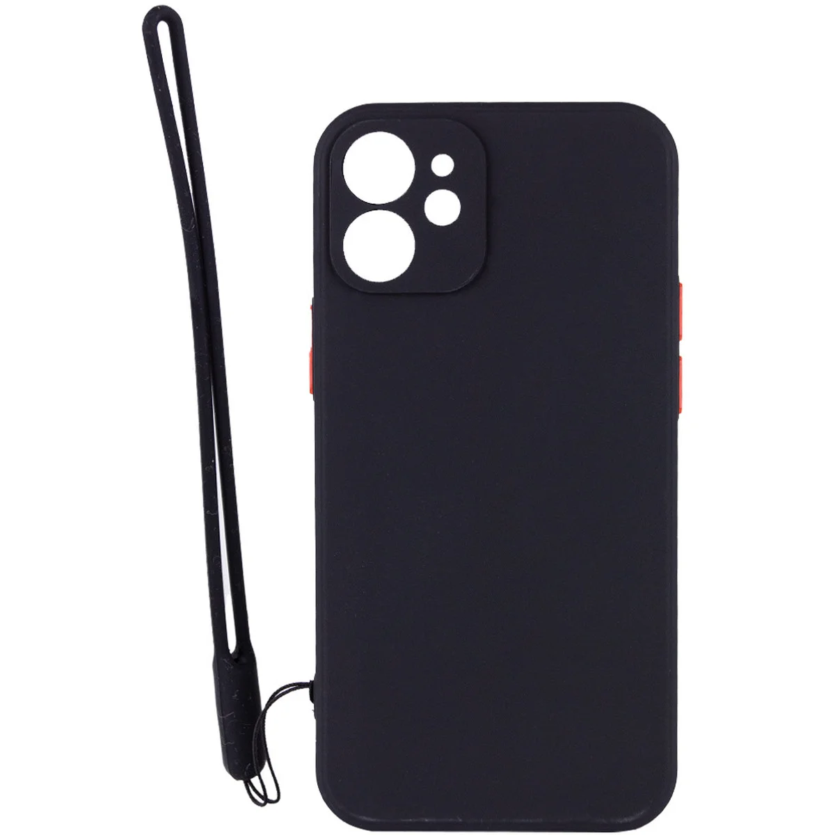 Чехол TPU Square Full Camera для Apple iPhone 12 mini (5.4") Черный