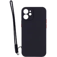 Чехол TPU Square Full Camera для Apple iPhone 12 mini (5.4") Черный