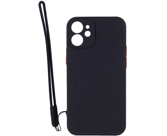 Чехол TPU Square Full Camera для Apple iPhone 12 mini (5.4") Черный