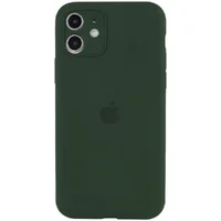 Чехол Silicone Case Full Camera Protective (AA) для Apple iPhone 12 mini (5.4") Зеленый / Cyprus Green