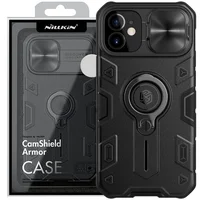 TPU+PC чехол Nillkin CamShield Armor without logo (шторка на камеру) для Apple iPhone 12 mini (5.4") Черный