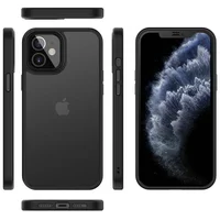 TPU+PC чехол Metal Buttons для Apple iPhone 12 mini (5.4") Черный