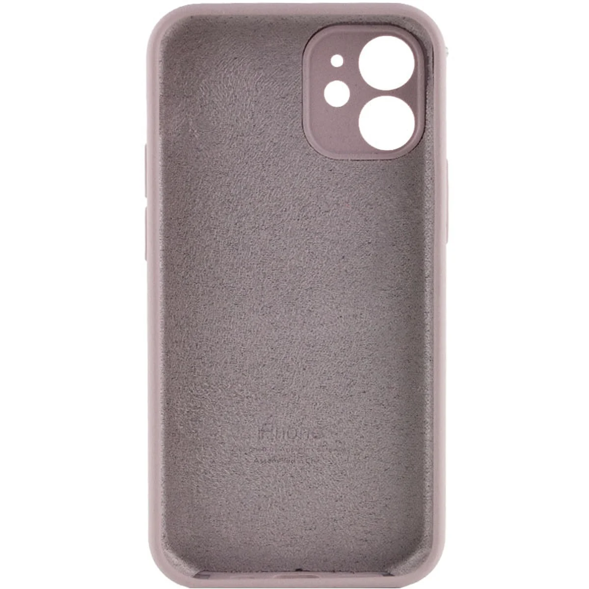 Чехол Silicone Case Full Camera Protective (AA) для Apple iPhone 12 mini (5.4") Серый / Lavender