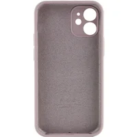 Чехол Silicone Case Full Camera Protective (AA) для Apple iPhone 12 mini (5.4") Серый / Lavender