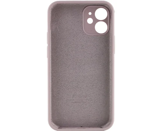 Чехол Silicone Case Full Camera Protective (AA) для Apple iPhone 12 mini (5.4") Серый / Lavender
