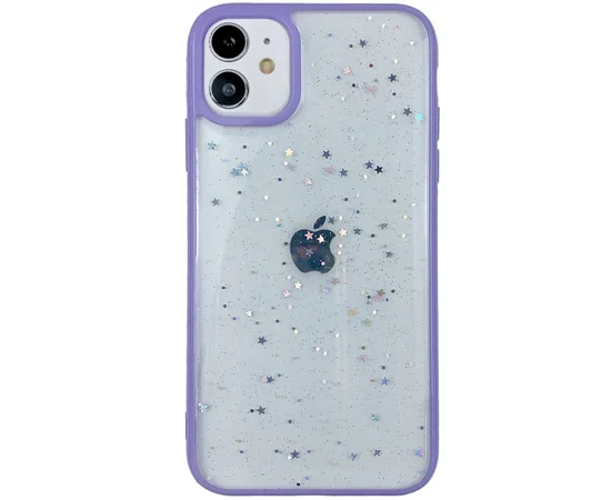 TPU+PC чехол Shiny Stars для Apple iPhone 12 mini (5.4") Сиреневый