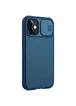 Карбоновая накладка Nillkin Camshield (шторка на камеру) для Apple iPhone 12 mini (5.4") Синий / Blue