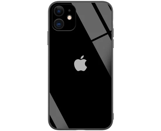 TPU+Glass чехол GLOSSY Logo Full camera (opp) для Apple iPhone 12 mini (5.4") Черный