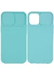 Чехол Camshield Square TPU со шторкой для камеры для Apple iPhone 12 mini (5.4") Бирюзовый