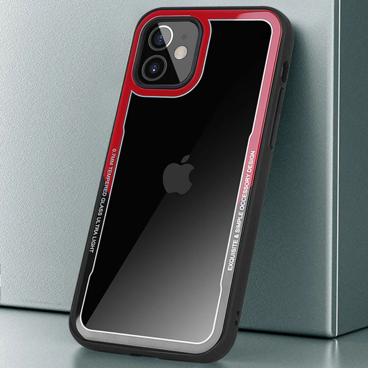 TPU + PC чохол G-Case Shock Crystal для Apple iPhone 12 mini (5.4 ") Чорний / Червоний