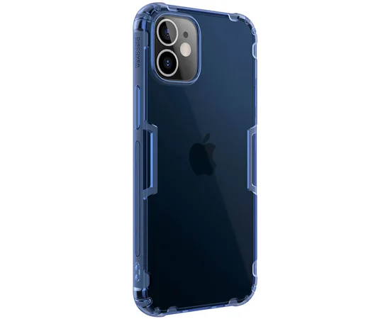 TPU чехол Nillkin Nature Series для Apple iPhone 12 mini (5.4") Синий (прозрачный)