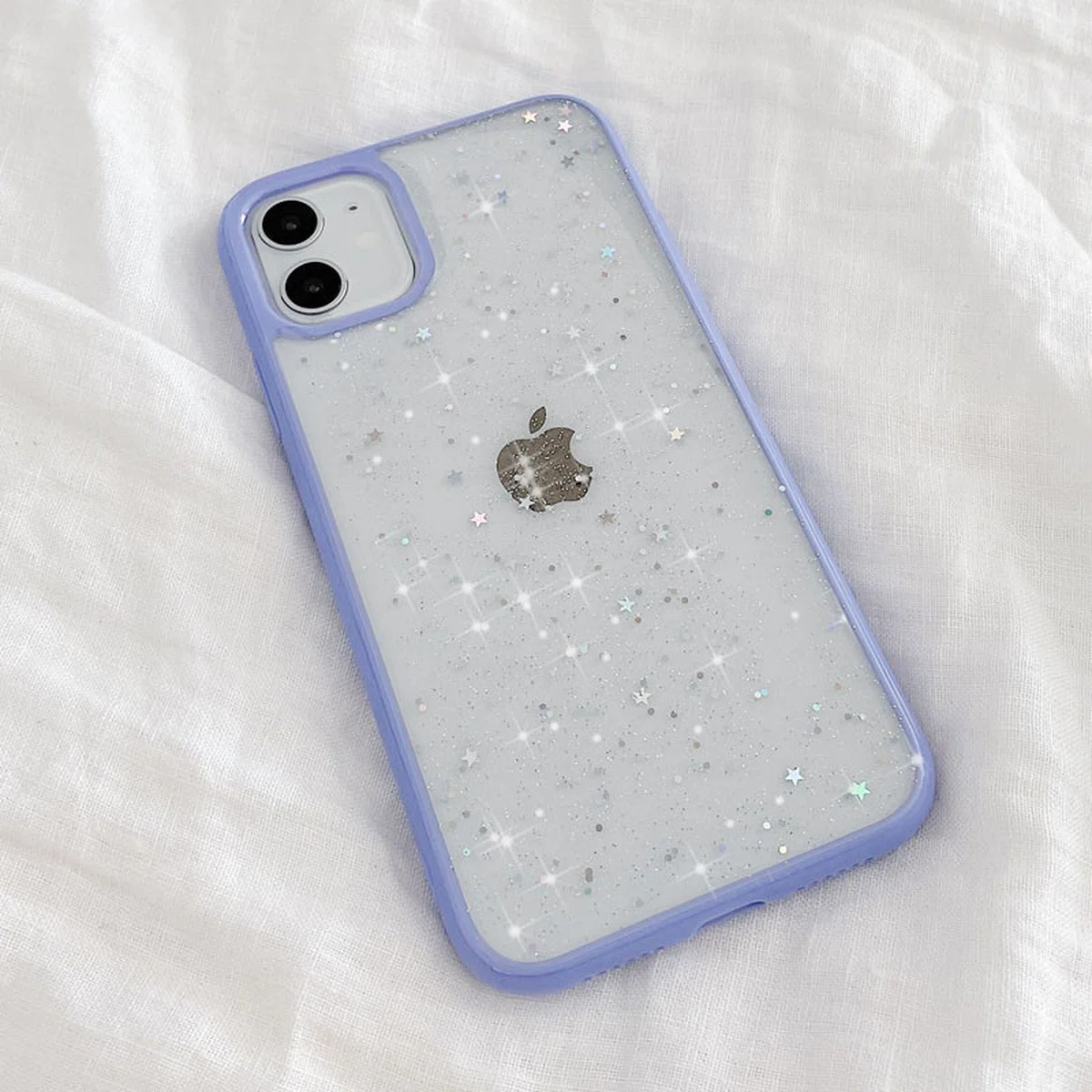 TPU + PC чохол Shiny Stars для Apple iPhone 12 mini (5.4 ") Бузковий