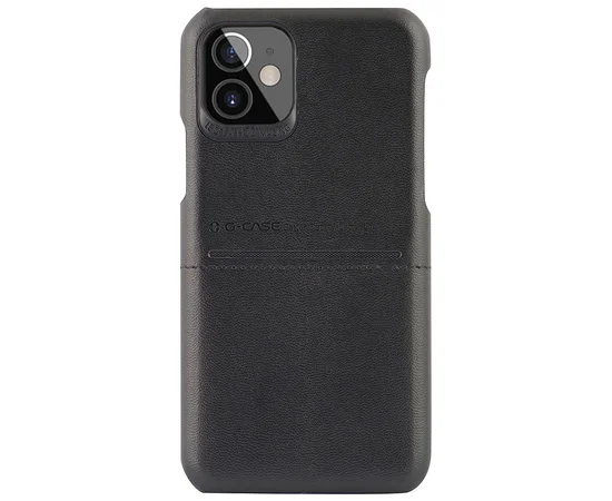 Кожаная накладка G-Case Cardcool Series для Apple iPhone 12 mini (5.4") Черный