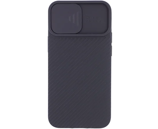 Чехол Camshield Square TPU со шторкой для камеры для Apple iPhone 12 mini (5.4") Черный