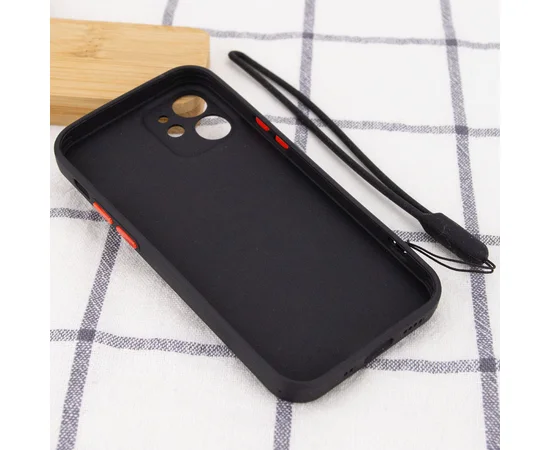 Чехол TPU Square Full Camera для Apple iPhone 12 mini (5.4") Черный