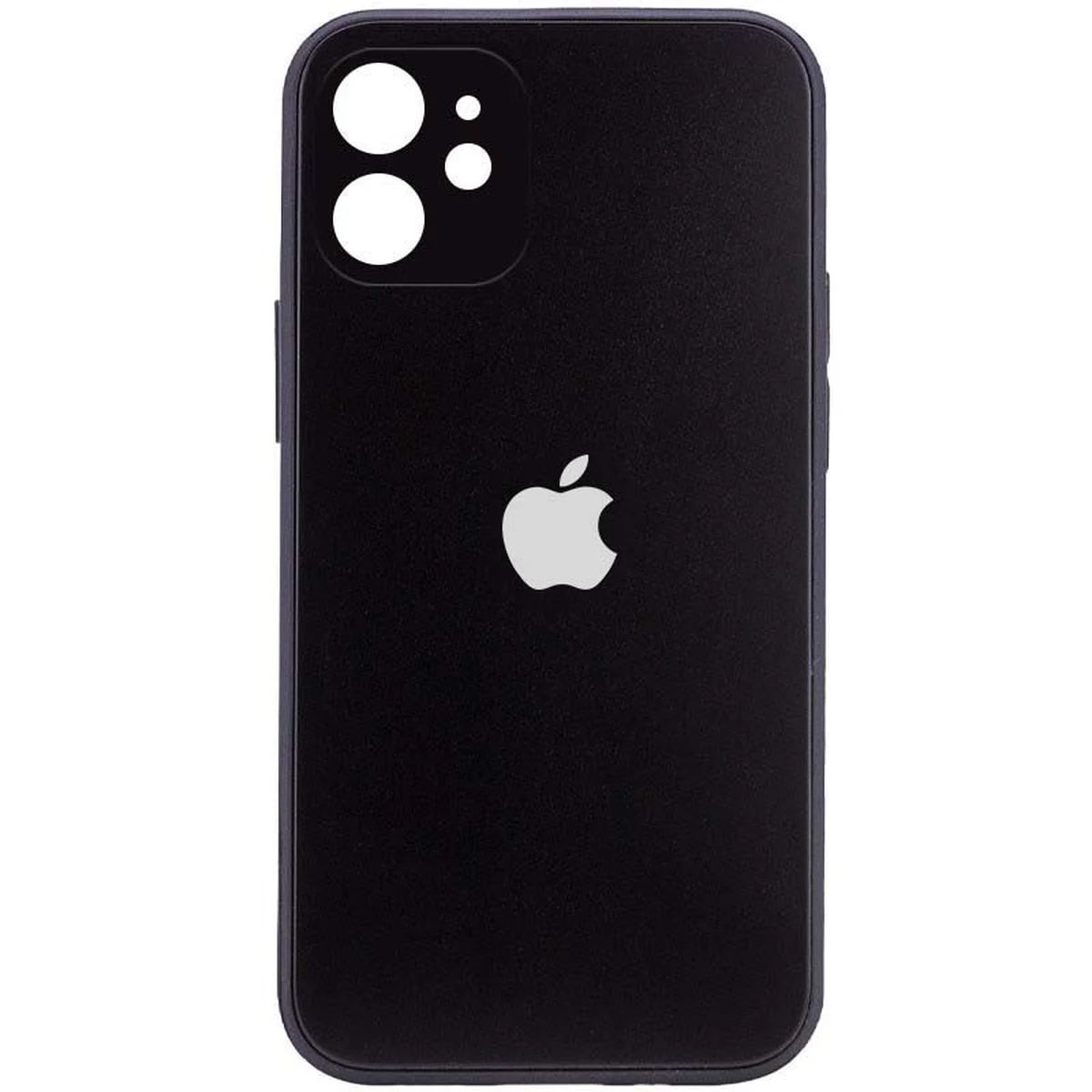 TPU+Glass чехол Matte Candy Full camera для Apple iPhone 12 mini (5.4") Черный