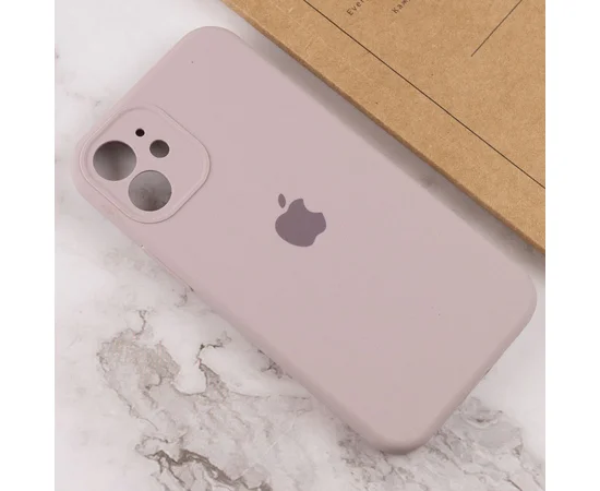 Чехол Silicone Case Full Camera Protective (AA) для Apple iPhone 12 mini (5.4") Серый / Lavender