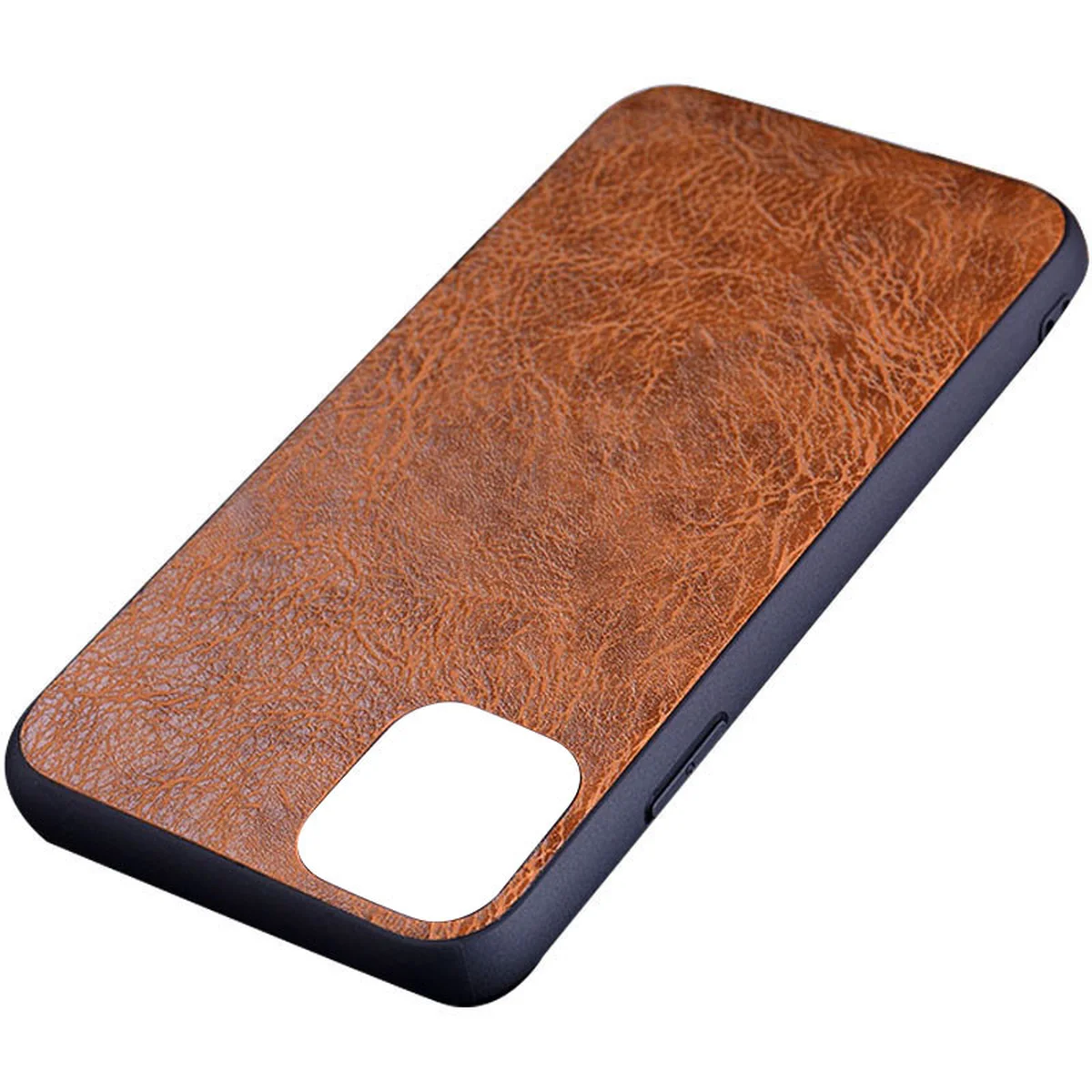 Кожаный чехол PU Retro classic для Apple iPhone 12 mini (5.4") Коричневый