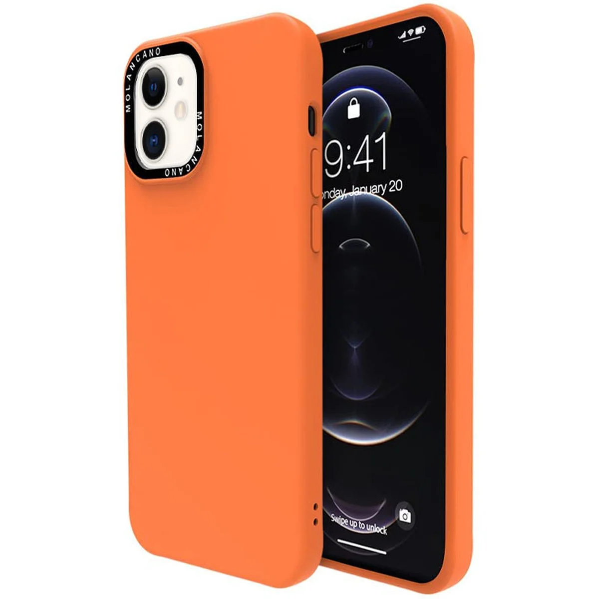 TPU чохол Molan Cano MIXXI для Apple iPhone 12 mini (5.4 ") Помаранчевий