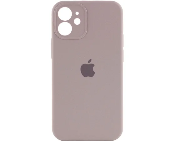 Чехол Silicone Case Full Camera Protective (AA) для Apple iPhone 12 mini (5.4") Серый / Lavender