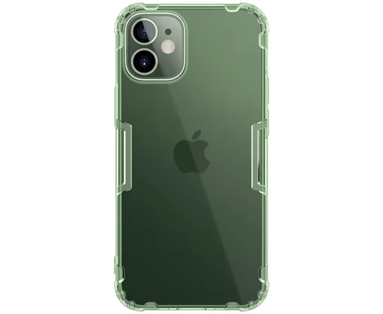 TPU чехол Nillkin Nature Series для Apple iPhone 12 mini (5.4") Темно-зеленый (прозрачный)