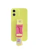 Чехол Handfree с цветным ремешком для Apple iPhone 12 mini (5.4") Желтый