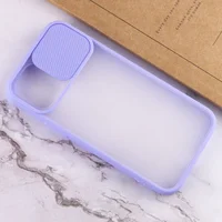 Чехол Camshield mate TPU со шторкой для камеры для Apple iPhone 12 mini (5.4") Сиреневый