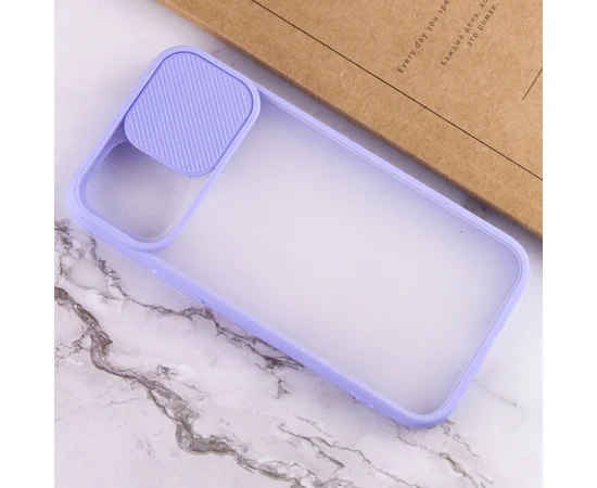 Чехол Camshield mate TPU со шторкой для камеры для Apple iPhone 12 mini (5.4") Сиреневый