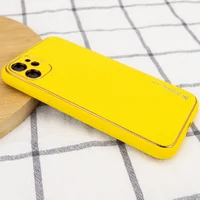 Шкіряний чохол Xshield для Apple iPhone 12 mini (5.4 ") Жовтий / Yellow