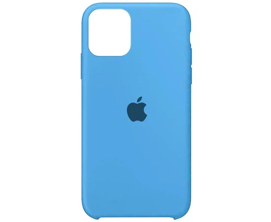 Чехол Silicone Case (AA) для Apple iPhone 12 mini (5.4") Бирюзовый / Light blue