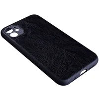 Кожаный чехол PU Retro classic для Apple iPhone 12 mini (5.4") Черный