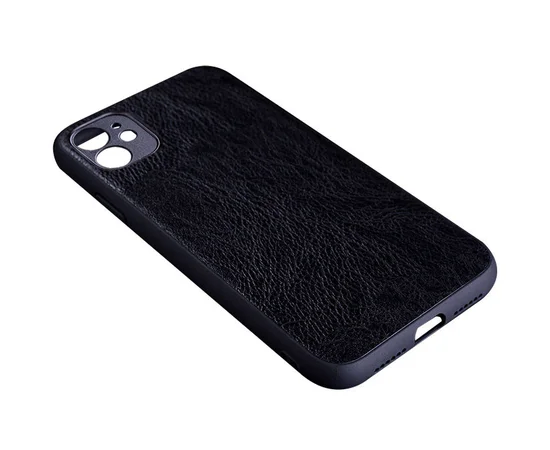 Кожаный чехол PU Retro classic для Apple iPhone 12 mini (5.4") Черный